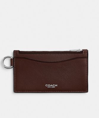 ジップ カード ケース・ラブド レザー | COACH/コーチ | 三越伊勢丹